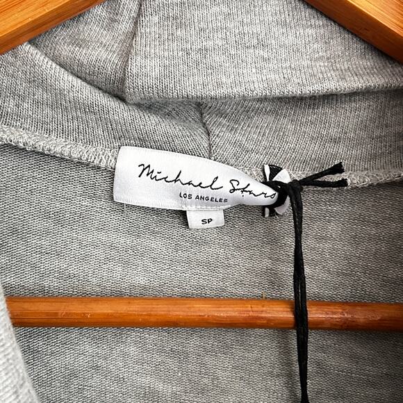 Michael Stars Madison Brushed Jersey Cowl Neck Sweater S SP PS Gray NWT Top - Picture 7 of 8